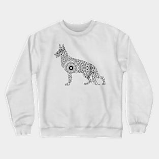 German Shepherd Mandala Crewneck Sweatshirt